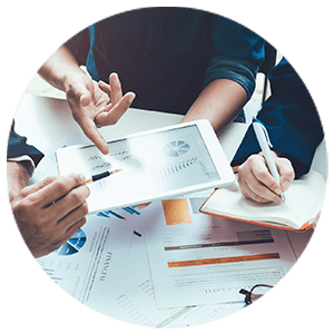 Asian business adviser meeting to analyze and discuss the situation on the financial report in the meeting room.Investment Consultant,Financial Consultant,Financial advisor and accounting concept.; Shutterstock ID 1020878011; Purchase Order: Limited 2/8/2021